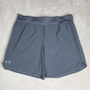 Under Armour Speedpocket Shorts Mens XL Gray HeatGear Running Training Gym
